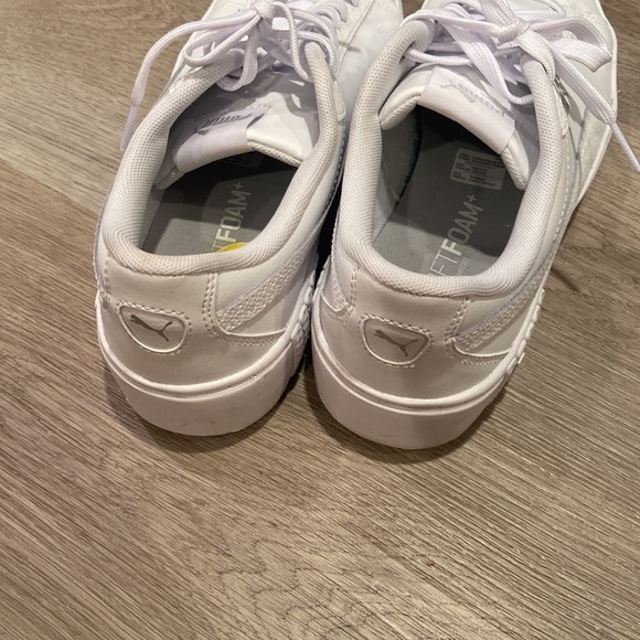 Puma Smash Platform V2 White Sneakers - Picture 2 of 6